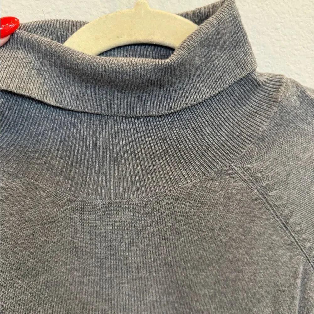 Zara Men's Charcoal Turtleneck Sweater